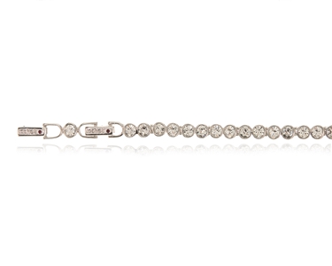 Cachet Swarovski Crystal  Tennis Bracelet Rhodium