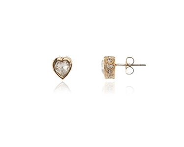 Cachet Swarovski Crystal  Zazu Pierced Earrings Gold