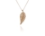 Cachet Swarovski Crystal  Leafy Pendant Gold Large