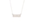 Cachet Swarovski Crystal  Le Baguette Necklace Rhodium