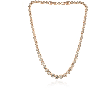 Cachet Swarovski Crystal  Grace Necklace Pink Gold