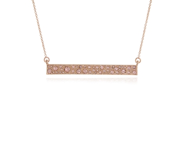 Cachet Swarovski Crystal  Bardot Necklace Pink Gold