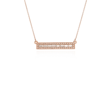 Cachet Swarovski Crystal  Baba Necklace Pink Gold