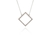 Cachet Swarovski Crystal  Cubitz Necklace Rhodium