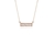 Cachet Swarovski Crystal  Le Baguette Necklace Gold