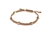 Cachet Swarovski Crystal  Solitaire Nautical Cord Bracelet Gold