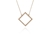 Cachet Swarovski Crystal  Cubitz Necklace Gold
