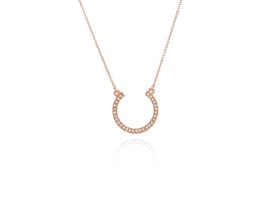 Cachet Swarovski Crystal  Ofira Necklace Pink Gold
