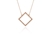 Cachet Swarovski Crystal  Cubitz Necklace Pink Gold