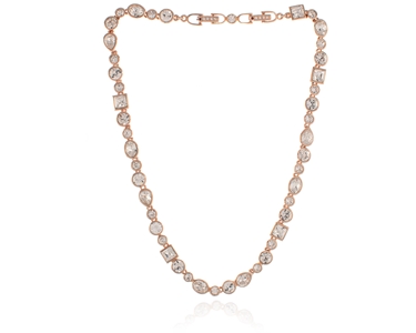 Cachet Swarovski Crystal  Bea Necklace Pink Gold