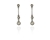 Cachet Swarovski Crystal  Drea Pierced Earrings Gun Metal