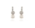 Cachet Swarovski Crystal  Peyton Pearl Earrings Rhodium white