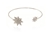 Cachet Swarovski Crystal  Gaspra Spring Bangle Rhodium