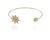 Cachet Swarovski Crystal  Gaspra Spring Bangle Gold