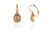 Cachet Swarovski Crystal  Raja Lever Back Earrings Pink Gold
