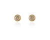 Cachet Swarovski Crystal  Thisbe Pierced Earrings Gold Luminous Green