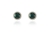 Cachet Swarovski Crystal  Tamar Pierced Earrings Rhodium Emerald