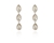 Cachet Swarovski Crystal  Rani Pierced Earrings Rhodium