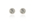 Cachet Swarovski Crystal  Tamar Pierced Earrings Rhodium