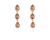 Cachet Swarovski Crystal  Rani Pierced Earrings Pink Gold