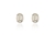 Cachet Swarovski Crystal  Ogen Pierced Earrings Rhodium