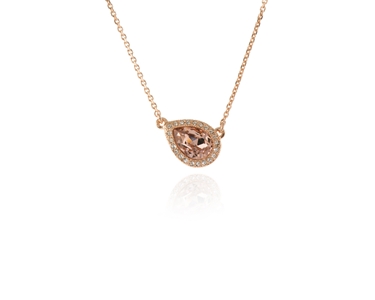 Cachet Swarovski Crystal  Raja Necklace Pink Gold