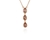 Cachet Swarovski Crystal  Rani Pendant Pink Gold