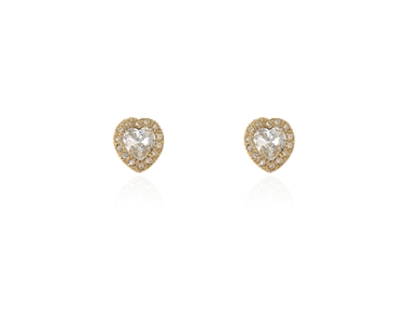 Cachet Swarovski Crystal  Ffion Pierced Earrings Gold