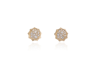 Cachet Swarovski Crystal  Taigi Pierced Earrings Gold