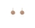 Cachet Swarovski Crystal  Buffy Pierced Earrings Pink Gold