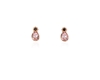 Cachet Swarovski Crystal  Forget-Me-Not Stud Earrings Pink Gold