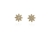Cachet Swarovski Crystal  Dania Pierced Earrings Gold