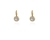Cachet Swarovski Crystal  Lara Simply Stud Earrings Gold