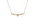 Cachet Swarovski Crystal  Lara Bar Pavee Necklace Gold